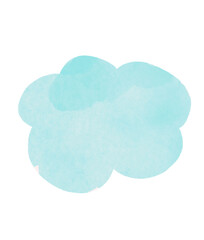 Nursery art with happy smiling cloud and hearts rain. Cute Valentines illustration.