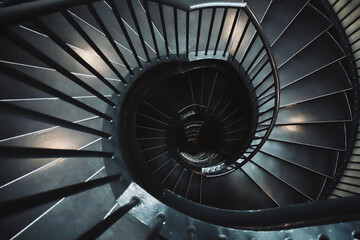spiral staircase of a staircase