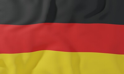 Germany flag background. 3D rendering.