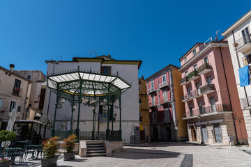 Glimpses of the historic center of Isernia, capital of the homonymous province of Molise, a...