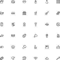 icon vector icon set such as: dome, brunches, process, lager, bbq, open, appetizing, brown, reservoir, package, fishing, prepare, aquarium, boutique, electric, boil, multicolored, roll, fish, swim