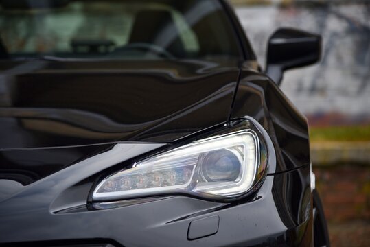 Subaru BRZ. Final edition for Europe. Front light car. 03-10-2021, Prague, Czech Republic.