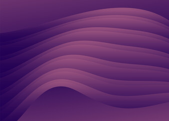 Abstract gradient waves background and folds. 3D illustration in gentle pastel colors.