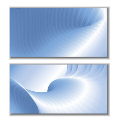Metallic blue stripes, metallic gradient. Cover design. Creative background, wallpaper, magazine cover. EPS
