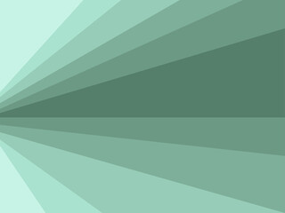 Trending gradient background of green rays. 