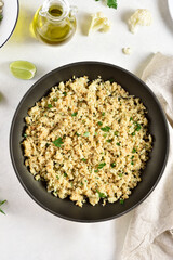 Roasted cauliflower rice