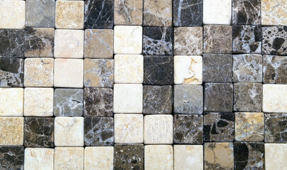 natural background of square pieces of stone