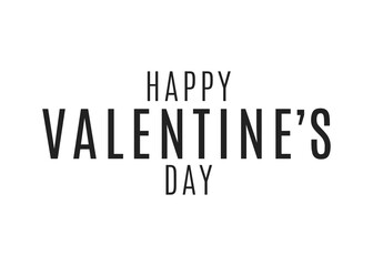 Handwritten Happy Valentine's Day Background, Valentine's Day Text, Love Holiday Background, Love Greeting Card, I Love You Background, Vector Illustration Background