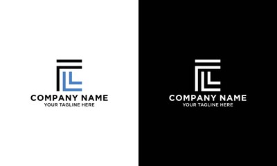 Letter FL  logo design template vector illustration