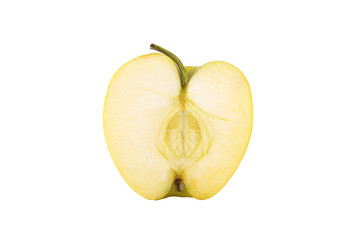 Naklejka na ściany i meble Half an apple isolated on a white background.