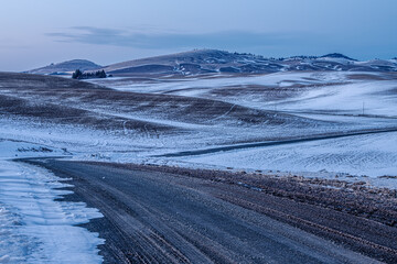 Winter Landscape in the Palouse, WA