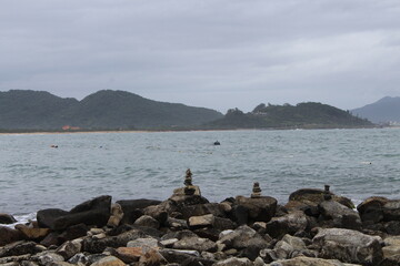 fishing on the beach