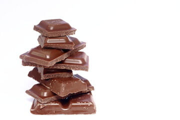 milk chocolate cubes