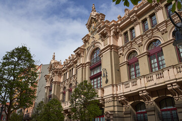 Palacio Valdes Theater in the town of Avilés, in Asturias (Asturies) built by the architect Manuel...