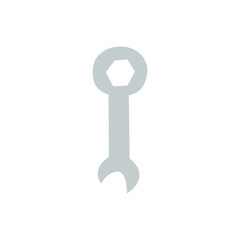 Wrench. Spanner. Handheld household repair tool. Colorful vector illustration isolated hand drawn