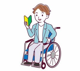 車椅子に乗った男の子