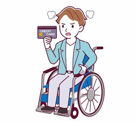 車椅子に乗った男の子