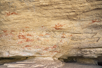 The Ennedi cave paintings date from around 4,000 years ago, Chad, Africa