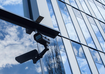 Security Camera on Building - CCTV CAM.