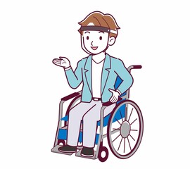 Young man with brown hair