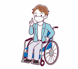 Young man with brown hair