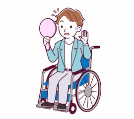 Young man with brown hair