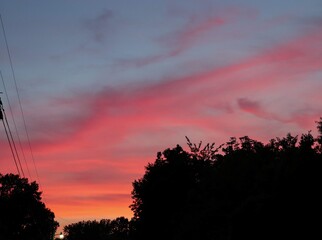 sunset in the mountains