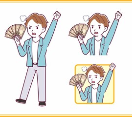 Young man with brown hair