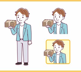 Young man with brown hair