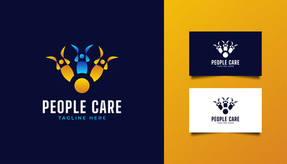 People, Community, Network, Creative Hub, Group, Social Connection Logo or Icon for Business Identity