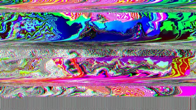 Scrolling bad TV reception lines