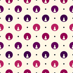 Minimalist seamless pattern. Repeated segmented circles ornament. Geo modern background. Geometric minimal design