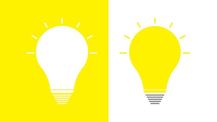 Flat style lamp icon. logo isolated on white background. vector illustration