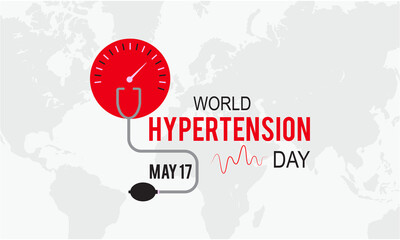 World Hypertension Day Health Prevention and awareness Vector Concept. Banner, Poster World Hypertension Day Awareness Campaign Template.