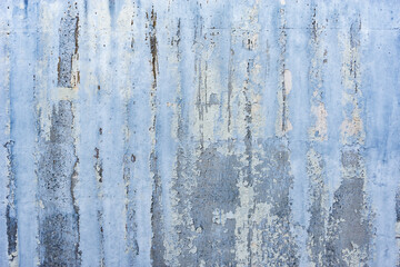Blue and white background of the concrete wall.