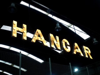 Hangar sign