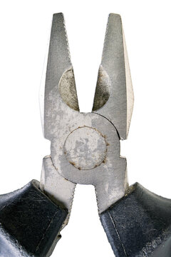 Metal pliers for electrical work. Tools for mechanics and electricians carrying out renovation works.