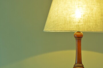 dim lighting room of the mahogany antique lamp. 

This expensive furniture is made in England. 
blurred background soft focus image.