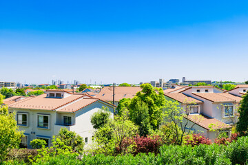 郊外の住宅地　多摩ニュータウン