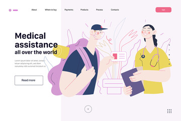 Medical insurance template - medical assistance all over the world