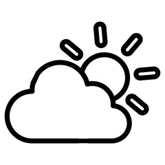 Cloudy vector icon. Modern, simple flat vector illustration for website or mobile app. Cloud symbol, logo illustration. Pixel perfect vector graphics