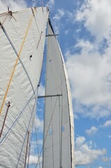 Obraz premium sail blue sky
