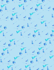 背景素材 三角　キラキラ　青