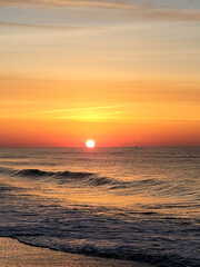 sunset over the sea