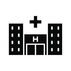 Fototapeta premium Hospital Thin Line Icon color editable