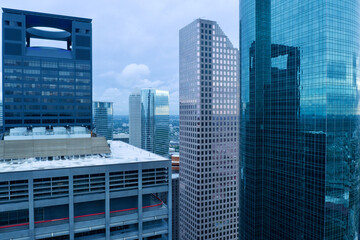 Obraz na płótnie Canvas Houston Downtown Air