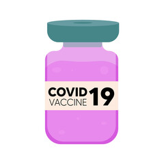 Isolated Post vaccine covid-19 vaccines medicine health icon- Vector