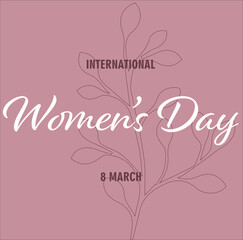 Banner Women's Day for Holiday 