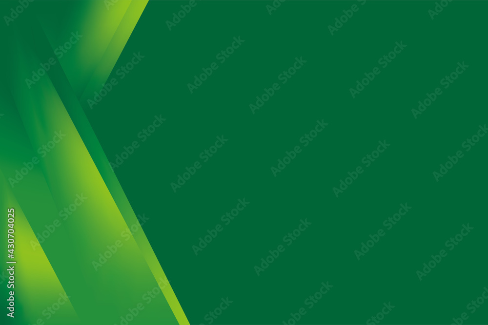 Poster abstract smooth green geometric background design template vector, professional dark green mesh grad