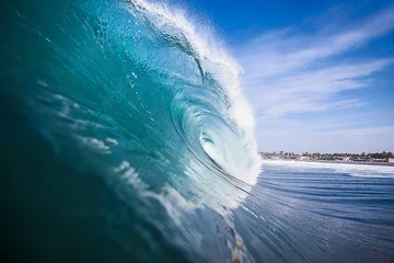 Foto auf Acrylglas curling wave © topshots